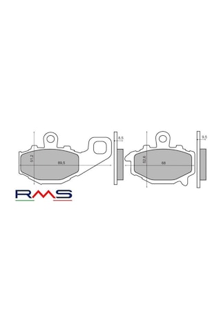 Kawasakı Er-6 F Arka Fren Balata Rms