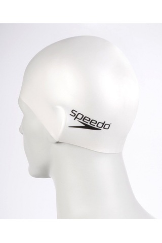 Speedo Plain Flat Silikon Yüzücü Bonesi Beyaz Çok Renkli