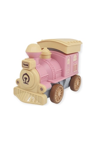 Oyuncak Tren Işıklı Sesli Bas Gitsin 14cm - Pembe - 8068a