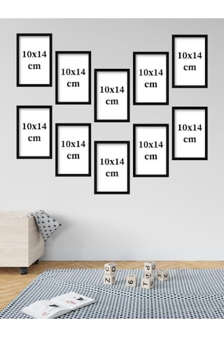 Mdf Çarpım Tablosu Çerçeve Görünümlü Çoçuklar İçin Renkli Dekoratif Hediyelik 10 Parça