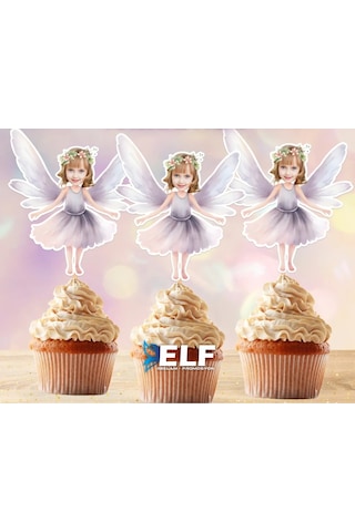 Kişiye Özel Fotoğraflı Pasta Süsü 10 Adet 0