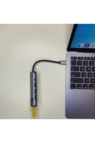 Xuweiwei Type-c Hub Ethernet Hdmi Usb Aktarım Hızı Usb C Hub 5