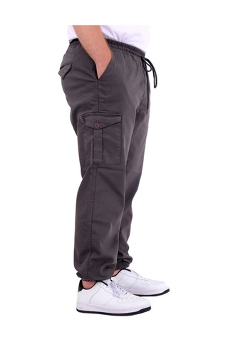 Mode Xl Büyük Beden Erkek Gabardin Kargo Jogger Doga 21927 Antrasit Antrasit