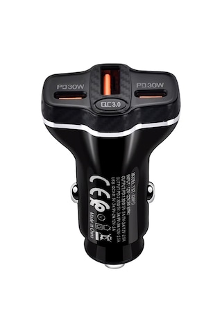 Ally Pd62 2xtype-c + Usb 78w Araç Çakmaklik Hizli Sarj Aleti Araç Sarji