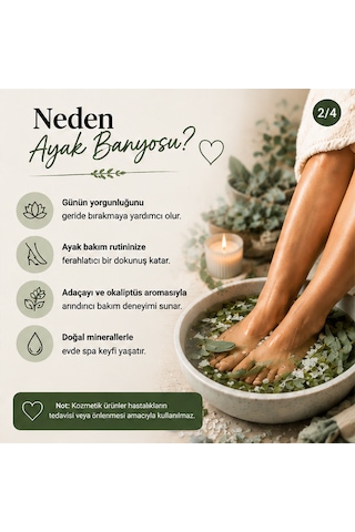 Laborem Natura Okaliptüs & Adaçayı Çok Amaçlı Banyo, Ayak Ve Vücut Tuzu Mineralli Rahatlatıcı Bakım Tuzu 350 Gr