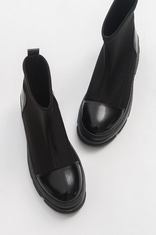 Luvishoes Bendıs Siyah Scuba Kadın Bot Siyah