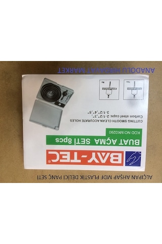 Baytec 8 Parça Panç Ahşap Buat Kartonpiyer Alçıpan Panç Seti