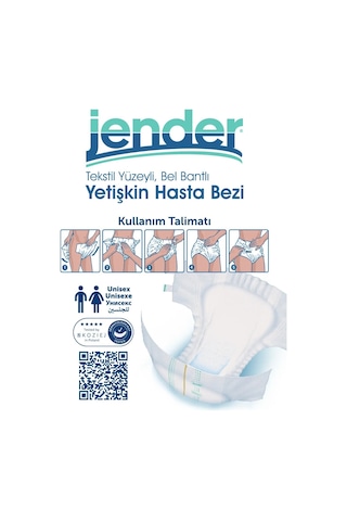 Jender Belbantlı Hasta Bezi Small Küçük Boy 30 Lu 4 Paket S