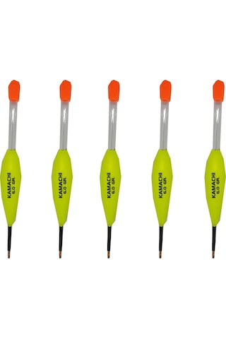 6 Gr Kamachi Eva Tüplü Fosfor Yeşil Olta Şamandırası 5 Adet