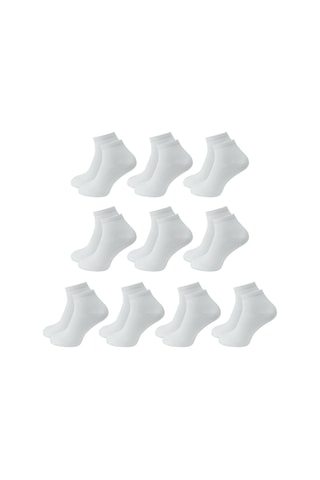 10 Çift Kutulu Bambu Premium Bay-bayan Patik Çorap - Bilek Boy Kısa Spor Koşu Ve Yürüyüş Çorabı