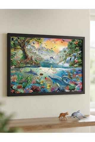 Mavi Mucize Ve Hayvanlar Alemi İkili Set - 1000 + 500 Parça İkili Puzzle Seti