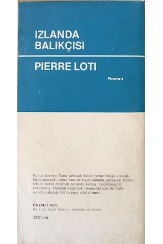 Izlanda Balıkçısı - Pıerre Lotı-Çeviren : Samih Tiryakiooğlu
