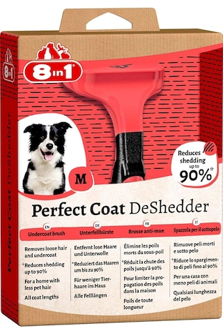 8in1 Perfect Coat Deshedder Furminator M Orta Irk Köpek Tarağı