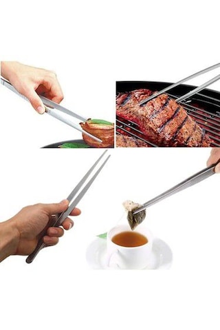 Servis Maşası 29 Cm Air Fryer & Barbekü Uyumlu, Master Chef Şef Cımbızı, Et Ve Izgara Maşası