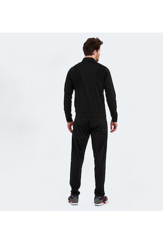 Slazenger ROOSEVELT IN Erkek Cepli Fermuarlı Siyah Eşofman Takımı