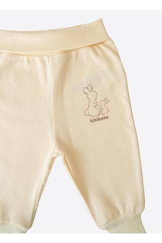 Kitikate Organik New Basic Çoraptolon Bebek Boy Natural Krem