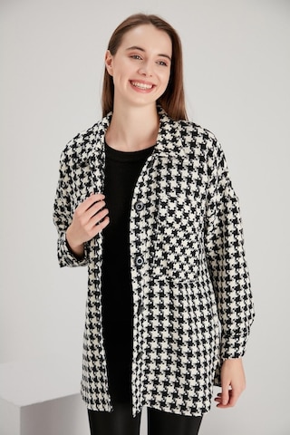 Alexander Gardi Alexandergardı Desenli Oversize Ceket (B21-200206)