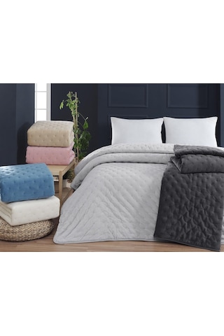 Aksu Soft Vienna Çift Kişilik Yatak Örtüsü Seti 220x240 -mürdüm Mürdüm