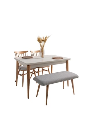 Ludovica Fransız Retro Still Açılır Ceviz Yemek Masası 90x170 Naturel