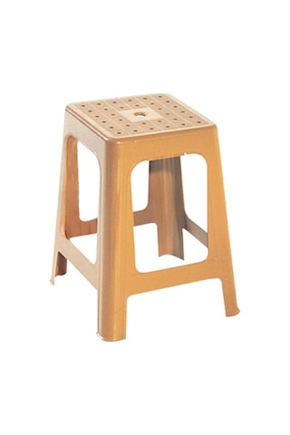 Papatya Mercan Plastik Tabure - Bahçe Balkon Taburesi