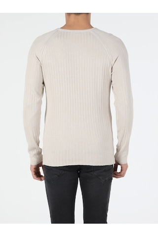 Colin's Slim Fit Bisiklet Yaka Erkek Bej Kazak CL1047125_Q1.V1_BEI