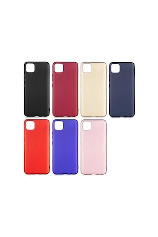 Realme C11 Kılıf Zore Premier Silikon Kapak Gold