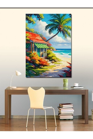 Kanvas Tablo Tropik Kaçışın Cenneti 70cmx100cm