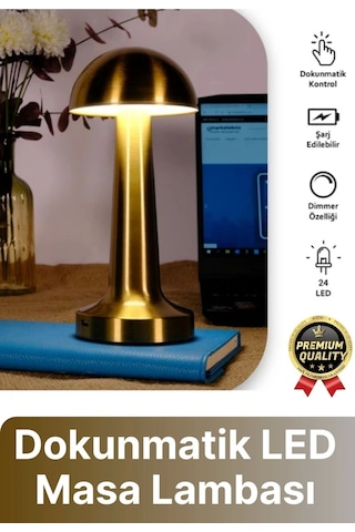 Özel Üretim Dokunmatik Şarjlı Dekoratif 3 Modlu 23 Cm X 9 Cm Modern Aç/kapa Butonlu Led Masa Lambası Diğer