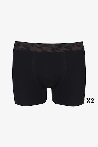 Koza İç Giyim Erkek 4'lü Pamuklu Likralı Boxer Ko9003bx.04 Siyah - Füme