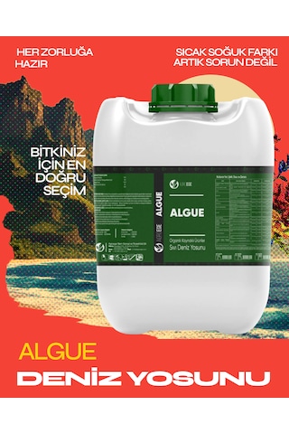 Agroege İthal Sıvı Deniz Yosunu Algue Gübre 20 LT