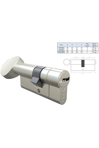 Yuma 68 Mm Saten Mandallı, Tuzaklı Bilyalı Barel / Kilit Göbeği