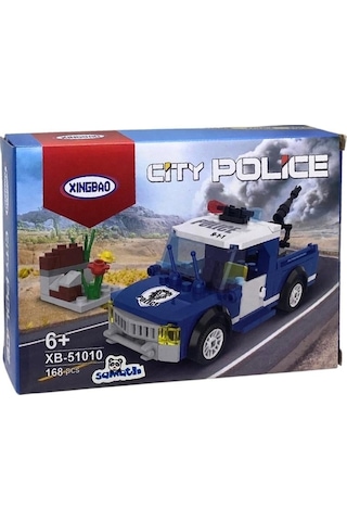 Şehir Polisi Arazi Aracı Yapım Seti 168 Parça Eğitici Ve Detaylı Blok İnşa Oyuncağı