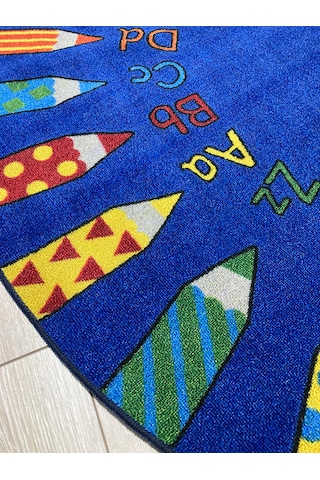 Merinos Halı Daire Halı Kaymaz Tabanlı Halıfleks 150x150 Ebatlı