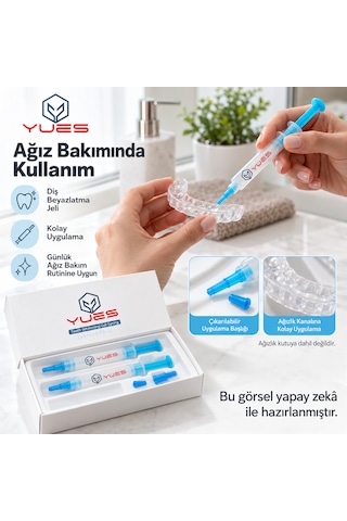 Yues Pap Diş Beyazlatma Jeli 3 X 3 Ml Şırınga Seti Gs-002s3
