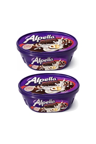Alpella Kakaolu Fındıklı Krem Çikolata 1000 Gr X 2 Adet