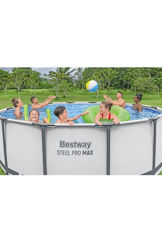 Bestway 5618w Steel Pro Max Prefabrik Yer Üstü Çember Havuz Seti 3,96 M X 1,22 M