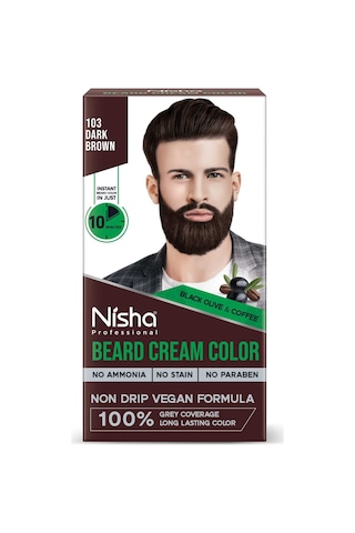 Sakal Boyama Seti 60ml,10dk Bekleme Süresi Amonyak Paraben İcermez,cilde Leke Yapmaz Dark Brown