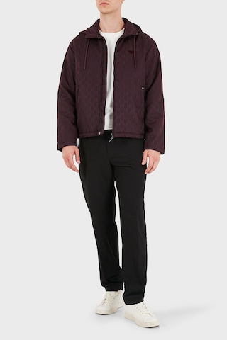 Emporio Armani Logolu Relaxed Fit Kapüşonlu Suya Dayanıklı Ceket Erkek Ceket Em006736 Af29202 F6250 Kahve