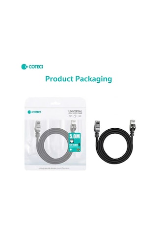 Cat6 Ethernet İnternet Kablosu 5 Metre - 1000mbps Gigabit Hız Yüksek Rj45