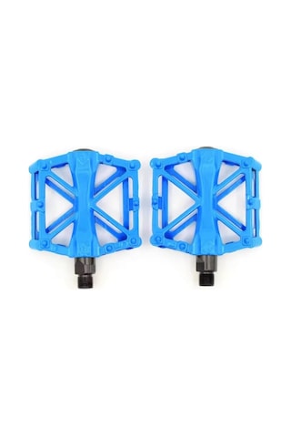 Xbyc 1815 Bilyalı Bisiklet Platform Pedal Geniş Yapılı Bilyalı Alüminyum Pedal Mukavemetli Mavi Renk