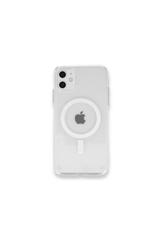 Apple iPhone 11 Uyumlu Gerçek Magsafe Özellikli Sert Şeffaf Kılıf
