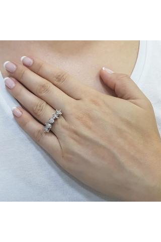 Lova 1,50 Karat Efektli Pırlanta Beştaş Yüzük - 1020294