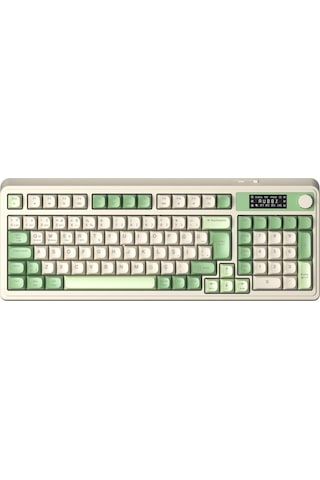 Aula S99 Pro Retro Rgb Gaming Bluetooth 2.4ghz Type-c 3 Mod Kablosuz Makrolu Türkçe Q Oyuncu Klavye Yeşil