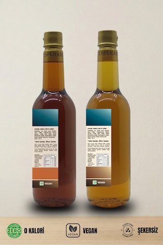 Şekersiz -sugar Free Karamel- Fındık Aromalı Kahve Şurubu 750 Ml 2 Adet - Barista Serisi Diğer
