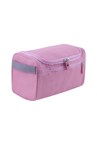 Geekyou Erkek Seyahat Kosmetik Çantası, Taşınabilir, Geniş Hacimli, Dış Mekan Uygun, Poliester Malzeme, Organize Edici Dolap Pembe