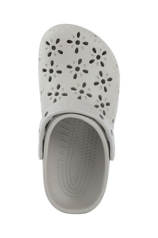 Crocs Classic Floral Kadın Kahverengi Terlik 210927-214 Krem
