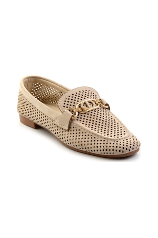 Bambi Bej Kadın Loafer Ayakkabı K01688010902 Bej