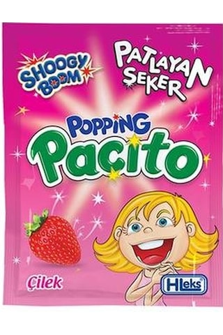 Hleks Popios Pat layan Şeker Çilekli (8 Adet)