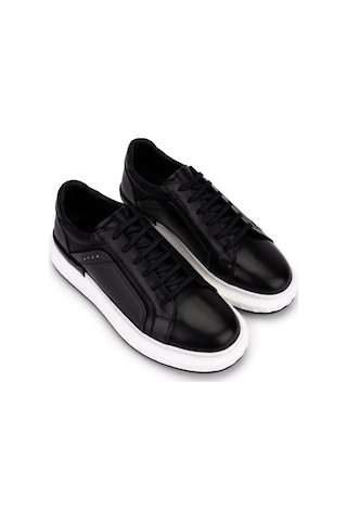 Tamer Tanca Erkek Hakiki Deri Siyah Sneakers & Spor Ayakkabı 1203 277 Erk Ayk Sk26-27 Sıyah Dr