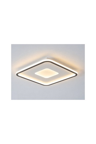Antrasit 40x40cm İç İçe Kare 6500k Soğuk Beyaz Led Avize